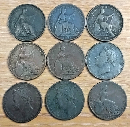 George farthings 1820 1830 - george, 1820-1830