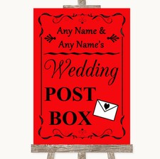 Red Card Post Box Personalised