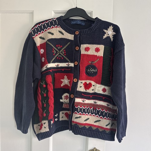 Vintage cardigan navy - navy, blue