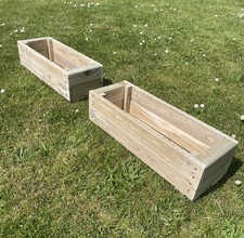 Wooden garden planter box - 2,