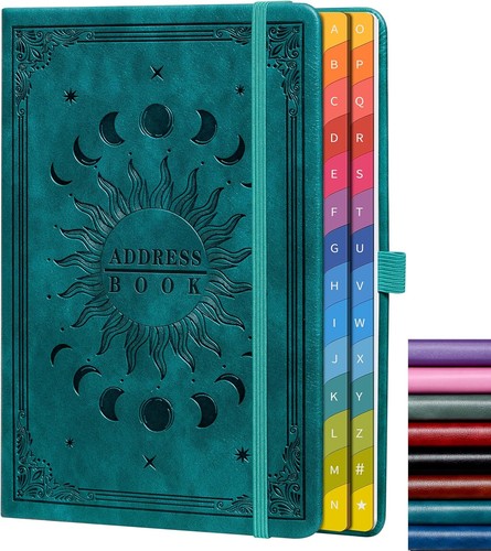 Address book with colorful - book,