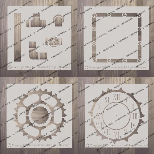 Steampunk stencils