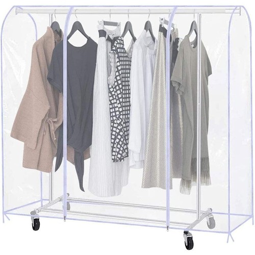 Clear clothes garment - clear, rail