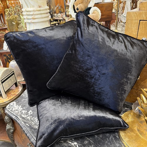 Black silk cotton velvet - black,