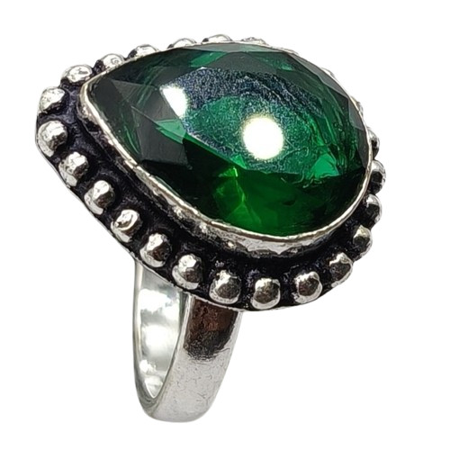Green garnet natural gemstone - green,