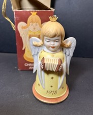 Porcelain Angel with Accordion