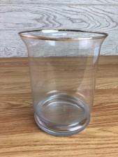 Clear Glass Hurricane Vase