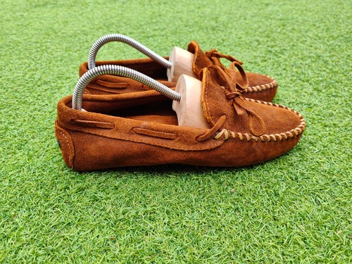 Minnetonka womens tan suede