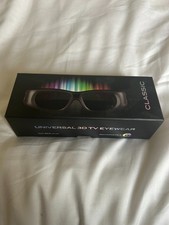 A1112 Classic Universal 3D Glasses TV Eyewear Active Shutter - Used Once