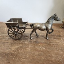 Vintage Cast Brass Horse &