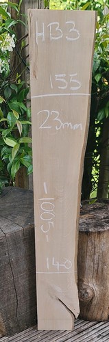 Hornbeam live edge - live, slab
