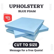 High Density Blue Foam Sheet Custom Cut – Upholstery, Seating, Craft, Cushion