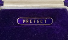 Vintage Prefect Badge Blue