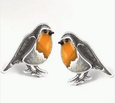 Robin Earrings - Silver stud