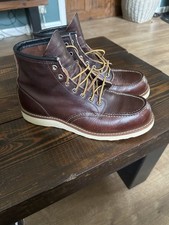 Red Wing 8138 Classic 6 Inch Moc Toe Boots Briar Oil Slick Size UK 9