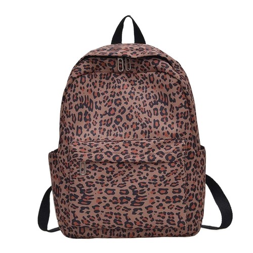 Retro leopard print school bag - retro,