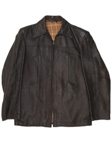 Vintage mens leather - jacket, uk
