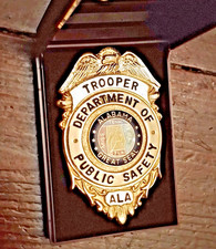 AMERICAN POLICE BADGE. METAL &