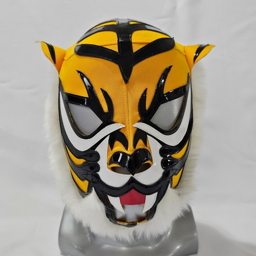 Yellow tiger wrestling mask - yellow,