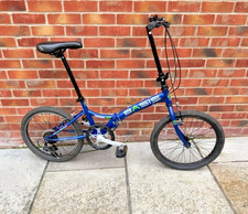 Unisex Adults Men's Women's Blue Basis Compact 20 Folding Bike