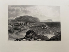 1861 antique print watchet - print:,