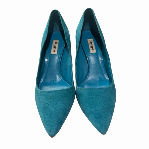 Dune london teal suede pointed - dune,