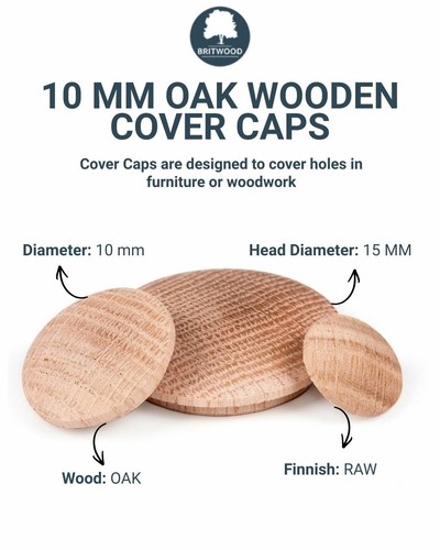 Solid wooden cover caps beech - solid,