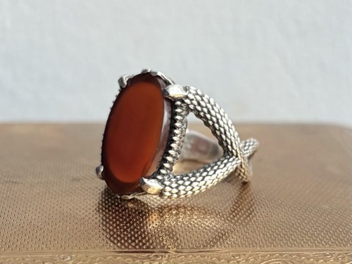 Sterling silver agate - silver,