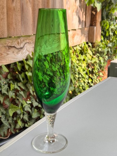 Tall murano style emerald - tall,