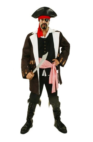 Mens caribbean pirate costume - mens,