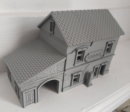 28mm garage petrol station - garage,