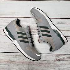 ADIDAS Marathon 88 Gray Green Running Shoes Sneakers Size 10 Trefoil 3 Stripes 