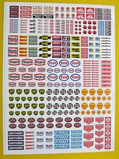 SLOT CAR 1/32nd scale Race Car logos & scenery stickers decals fits SCALEXTRIC