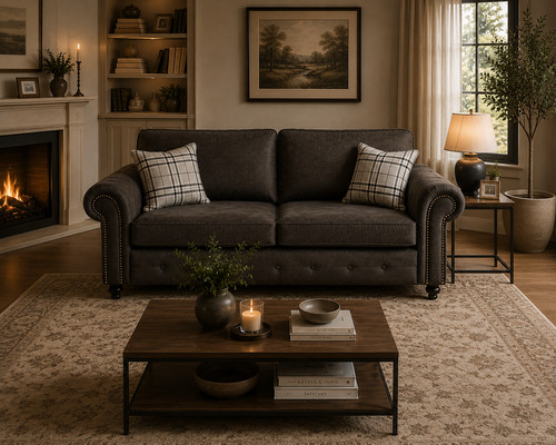 Charcoal grey traditional - charcoal,