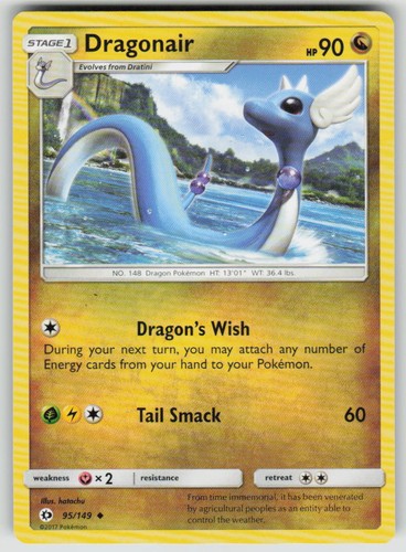 Pokemon dragonair 149 sm - pokemon,