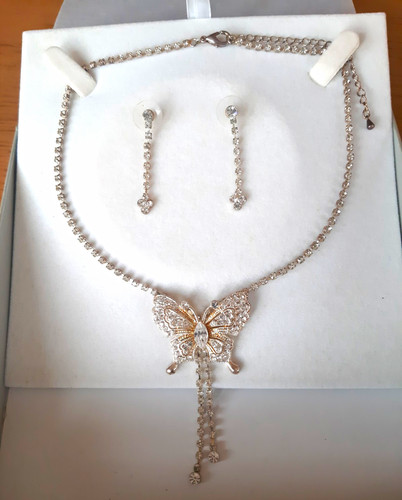 Silver plated butterfly - plated,