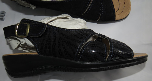Pavers black wedge slingback - wedge,