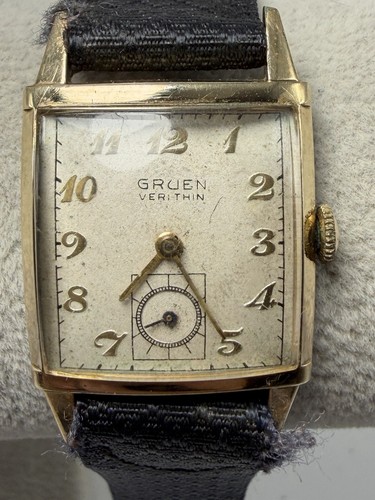 Gruen veri thin tank watch - veri-thin,