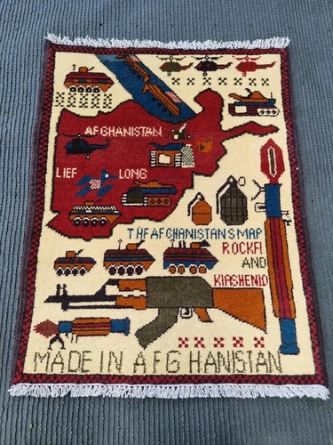 Vintage afghan hand - afghan, war