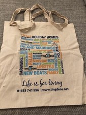 Tingdene 'Life is for Living' Cloth Carrier Bag