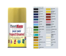 PLASTI-KOTE FAST DRY ENAMEL SPRAY PAINT CAN AEROSOL HOBBY CRAFT PROJECT DIY100ML