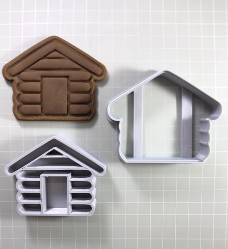 Log cabin cookie - log, cutter