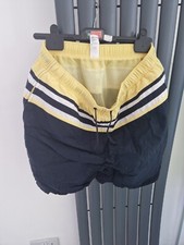 M&S Shorts Mens Navy/Yellow