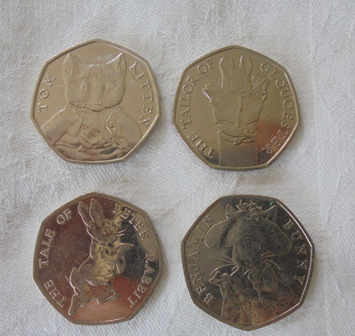 Beatrix potter 50p coin - potter, set
