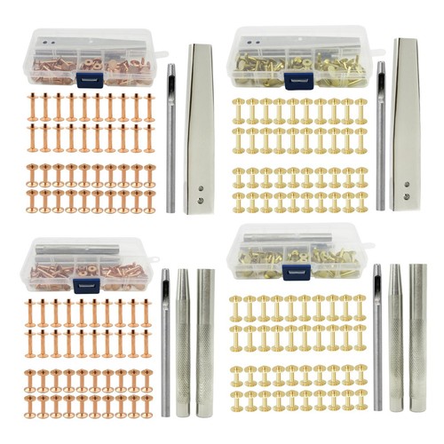 Leather rivet kit brass rivets - brass,