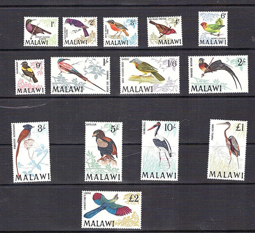 Malawi 1968 birds - 1968,, definitive