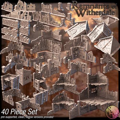 Destroyed village terrain - destroyed,
