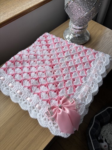Baby hand crocheted shawl - baby,