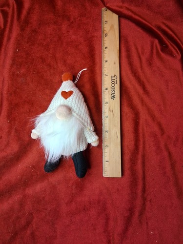Vintage plush gnome ornament - vintage,