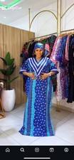 Ankara Caftan Bou Bou Dress Women African Traditional Apparel